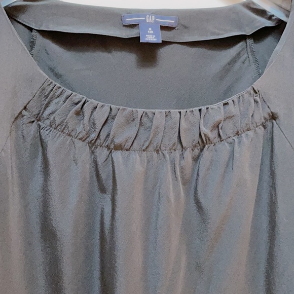 Gap short sleeve silk tunic blouse - Picture 3 of 5